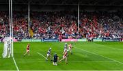 19 May 2024; Patrick Horgan of Cork celebrates after scoring his side's fourth goal during the Munster GAA Hurling Senior Championship Round 4 match between Tipperary and Cork at FBD Semple Stadium in Thurles, Tipperary. Photo by Daire Brennan/Sportsfile