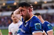 18 May 2024; Jack Conan of Leinster dejected after the United Rugby Championship match between Ulster and Leinster at Kingspan Stadium in Belfast. Photo by Ramsey Cardy/Sportsfile