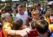 19 May 2024; Man of the Match Shane O'Donnell of Clare is surrounder by supporters after the Munster GAA Hurling Senior Championship Round 4 match between Clare and Waterford at Cusack Park in Ennis, Clare. Photo by Ray McManus/Sportsfile
