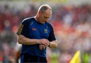 19 May 2024; Tipperary manager Liam Cahill during the Munster GAA Hurling Senior Championship Round 4 match between Tipperary and Cork at FBD Semple Stadium in Thurles, Tipperary. Photo by Brendan Moran/Sportsfile