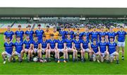 20 May 2024; The Longford team before the Electric Ireland Leinster GAA Football Minor Championship Final match between Longford and Dublin at Glenisk O'Connor Park in Tullamore, Offaly. Photo by David Fitzgerald/Sportsfile