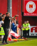 20 May 2024; Shelbourne manager Damien Duff during the SSE Airtricity Men's Premier Division match between St Patrick's Athletic and Shelbourne at Richmond Park in Dublin. Photo by Brendan Moran/Sportsfile