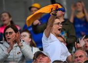 20 May 2024; Longford supporters during the Electric Ireland Leinster GAA Football Minor Championship Final match between Longford and Dublin at Glenisk O'Connor Park in Tullamore, Offaly. Photo by David Fitzgerald/Sportsfile