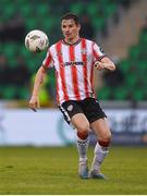 20 May 2024; Ciarán Coll of Derry City during the SSE Airtricity Men's Premier Division match between Shamrock Rovers and Derry City at Tallaght Stadium in Dublin. Photo by Shauna Clinton/Sportsfile