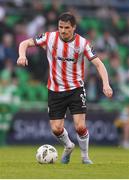20 May 2024; Ciarán Coll of Derry City during the SSE Airtricity Men's Premier Division match between Shamrock Rovers and Derry City at Tallaght Stadium in Dublin. Photo by Shauna Clinton/Sportsfile