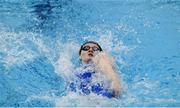 22 May 2024; Danielle Hill of Larne Swimming Club competes in the Women's 100m Backstroke Finals during day one of the Ireland Olympic Swimming Trials at the National Aquatic Centre on the Sport Ireland Campus in Dublin. Photo by Shauna Clinton/Sportsfile
