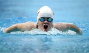 22 May 2024; Dearbhaile Brady of LVAD competes in the Women's 200m Individual Medley Finals during day one of the Ireland Olympic Swimming Trials at the National Aquatic Centre on the Sport Ireland Campus in Dublin. Photo by Shauna Clinton/Sportsfile