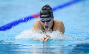 23 May 2024; Roisín Ní Riain of Limerick Swimming Club competes in the Women's 100m Breaststroke Heats during day two of the Ireland Olympic Swimming Trials at the National Aquatic Centre on the Sport Ireland Campus in Dublin. Photo by Shauna Clinton/Sportsfile