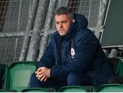 24 May 2024; Suspended Shelbourne goalkeeping coach Paul Skinner before the SSE Airtricity Men's Premier Division match between Shamrock Rovers and Shelbourne at Tallaght Stadium in Dublin. Photo by Stephen McCarthy/Sportsfile