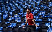 25 May 2024; A Munster supporter before the Investec Champions Cup final between Leinster and Toulouse at the Tottenham Hotspur Stadium in London, England. Photo by Harry Murphy/Sportsfile