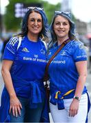 25 May 2024; Leinster supporters Sinéad and Eimear Coffey from Dublin before the Investec Champions Cup final between Leinster and Toulouse at the Tottenham Hotspur Stadium in London, England. Photo by Brendan Moran/Sportsfile