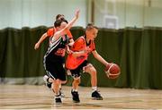 25 May 2024; Action during the Basketball U11 & O9 Mixed match between Magheracloone, Monaghan, and Carnageeha, Sligo, during day one of the multi-sports finals of the Cairn Community Games at Gormanston Park in Meath. Photo by Ben McShane/Sportsfile