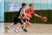 25 May 2024; Action during the Basketball U11 & O9 Mixed match between Magheracloone, Monaghan, and Carnageeha, Sligo, during day one of the multi-sports finals of the Cairn Community Games at Gormanston Park in Meath. Photo by Ben McShane/Sportsfile