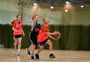 25 May 2024; Action during the Basketball U11 & O9 Mixed match between Magheracloone, Monaghan, and Carnageeha, Sligo, during day one of the multi-sports finals of the Cairn Community Games at Gormanston Park in Meath. Photo by Ben McShane/Sportsfile