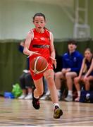 25 May 2024; Action during the Basketball U13 & O10 Girls match between Donaghmoyne, Monaghan, and Oranmore-Maree, Galway, during day one of the multi-sports finals of the Cairn Community Games at Gormanston Park in Meath. Photo by Ben McShane/Sportsfile