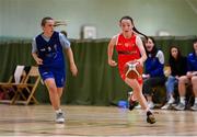 25 May 2024; Action during the Basketball U13 & O10 Girls match between Donaghmoyne, Monaghan, and Oranmore-Maree, Galway, during day one of the multi-sports finals of the Cairn Community Games at Gormanston Park in Meath. Photo by Ben McShane/Sportsfile