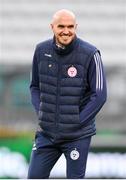 24 May 2024; Shelbourne assistant manager Joey O'Brien before the SSE Airtricity Men's Premier Division match between Shamrock Rovers and Shelbourne at Tallaght Stadium in Dublin. Photo by Stephen McCarthy/Sportsfile