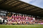 25 May 2024; The Westmeath team before the GAA Football All-Ireland Senior Championship Round 1 match between Armagh and Westmeath at the Box It Athletic Grounds in Armagh. Photo by Ben McShane/Sportsfile