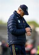 25 May 2024; Meath manager Colm O’Rourke checks his watch ahead of the GAA Football All-Ireland Senior Championship Round 1 match between Louth and Meath at Grattan Park in Inniskeen, Monaghan. Photo by Daire Brennan/Sportsfile