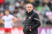 25 May 2024; Tyrone joint-manager Brian Dooher before the GAA Football All-Ireland Senior Championship Round 1 match between Donegal and Tyrone at MacCumhaill Park in Ballybofey, Donegal. Photo by Stephen McCarthy/Sportsfile