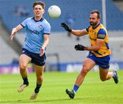 25 May 2024; Michael Fitzsimons of Dublin in action against Donie Smith of Roscommon during the GAA Football All-Ireland Senior Championship Round 1 match between Dublin and Roscommon at Croke Park in Dublin. Photo by Ray McManus/Sportsfile