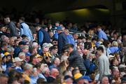 25 May 2024; Dublin supporters head for the exit after the second goal during the GAA Football All-Ireland Senior Championship Round 1 match between Dublin and Roscommon at Croke Park in Dublin. Photo by Ray McManus/Sportsfile