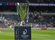 25 May 2024; The Champions Cup trophy before the Investec Champions Cup final between Leinster and Toulouse at the Tottenham Hotspur Stadium in London, England. Photo by Harry Murphy/Sportsfile