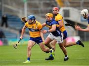 26 May 2024; Shane O'Donnell of Clare in action against Ronan Maher of Tipperary during the Munster GAA Hurling Senior Championship Round 5 match between Tipperary and Clare at FBD Semple Stadium in Thurles, Tipperary. Photo by Michael P Ryan/Sportsfile