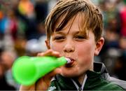26 May 2024; Limerick supporter Cormac Lavelle, aged 11, before the Munster GAA Hurling Senior Championship Round 5 match between Limerick and Waterford at TUS Gaelic Grounds in Limerick Photo by Tom Beary/Sportsfile