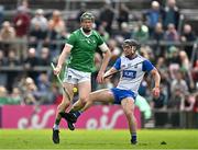 26 May 2024; Will O'Donoghue of Limerick in action against Kevin Mahony of Waterford during the Munster GAA Hurling Senior Championship Round 5 match between Limerick and Waterford at TUS Gaelic Grounds in Limerick Photo by Sam Barnes/Sportsfile