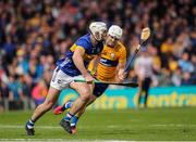 26 May 2024; Craig Morgan of Tipperary in action against Aidan McCarthy of Clare during the Munster GAA Hurling Senior Championship Round 5 match between Tipperary and Clare at FBD Semple Stadium in Thurles, Tipperary. Photo by Michael P Ryan/Sportsfile