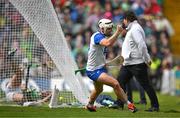 26 May 2024; Dessie Hutchinson of Waterford celebrates his side's second goal during the Munster GAA Hurling Senior Championship Round 5 match between Limerick and Waterford at TUS Gaelic Grounds in Limerick Photo by Sam Barnes/Sportsfile