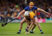 26 May 2024; Conor Cleary of Clare in action against Mark Kehoe of Tipperary during the Munster GAA Hurling Senior Championship Round 5 match between Tipperary and Clare at FBD Semple Stadium in Thurles, Tipperary. Photo by Michael P Ryan/Sportsfile