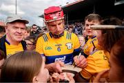 26 May 2024; John Conlon of Clare signs autographs after the Munster GAA Hurling Senior Championship Round 5 match between Tipperary and Clare at FBD Semple Stadium in Thurles, Tipperary. Photo by Michael P Ryan/Sportsfile