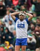 26 May 2024; Dessie Hutchinson of Waterford dejected after his side's defeat during the Munster GAA Hurling Senior Championship Round 5 match between Limerick and Waterford at TUS Gaelic Grounds in Limerick Photo by Sam Barnes/Sportsfile