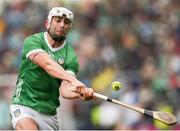26 May 2024; Aaron Gillane of Limerick scores a point from a free in the final minutes of the Munster GAA Hurling Senior Championship Round 5 match between Limerick and Waterford at TUS Gaelic Grounds in Limerick Photo by Tom Beary/Sportsfile