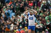 26 May 2024; Dessie Hutchinson of Waterford dejected after his side's defeat during the Munster GAA Hurling Senior Championship Round 5 match between Limerick and Waterford at TUS Gaelic Grounds in Limerick Photo by Sam Barnes/Sportsfile