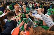 26 May 2024; Cian Lynch of Limerick with supporters after the Munster GAA Hurling Senior Championship Round 5 match between Limerick and Waterford at TUS Gaelic Grounds in Limerick Photo by Tom Beary/Sportsfile