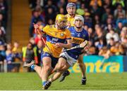 26 May 2024; Mark Rodgers of Clare in action against Johnny Ryan of Tipperary during the Munster GAA Hurling Senior Championship Round 5 match between Tipperary and Clare at FBD Semple Stadium in Thurles, Tipperary. Photo by Michael P Ryan/Sportsfile