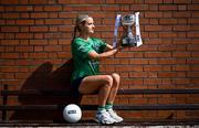 28 May 2024; Pictured at the launch of the 2024 TG4 All-Ireland Ladies Football Championships in Dublin, is Róisín Ambrose of Limerick. All roads lead to Croke Park for the 2024 TG4 All-Ireland Junior, Intermediate and Senior Finals on Sunday August 4, as the Ladies Gaelic Football Association also gets set to celebrate its 50th anniversary on July 18, 2024. #ProperFan. Photo by Ramsey Cardy/Sportsfile