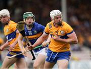 26 May 2024; Conor Cleary of Clare in action against Darragh Stakelum of Tipperary during the Munster GAA Hurling Senior Championship Round 5 match between Tipperary and Clare at FBD Semple Stadium in Thurles, Tipperary. Photo by Michael P Ryan/Sportsfile