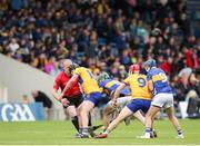 26 May 2024; Referee Johnny Murphy throws the ball in to start the second half during the Munster GAA Hurling Senior Championship Round 5 match between Tipperary and Clare at FBD Semple Stadium in Thurles, Tipperary. Photo by Michael P Ryan/Sportsfile