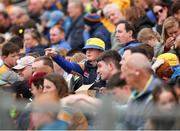 26 May 2024; A Clare supporter during the Munster GAA Hurling Senior Championship Round 5 match between Tipperary and Clare at FBD Semple Stadium in Thurles, Tipperary. Photo by Michael P Ryan/Sportsfile