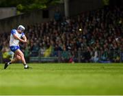 26 May 2024; Stephen Bennett takes a free which resulted in Waterfords first goal during the Munster GAA Hurling Senior Championship Round 5 match between Limerick and Waterford at TUS Gaelic Grounds in Limerick Photo by Tom Beary/Sportsfile