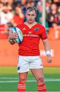 17 May 2024; Craig Casey of Munster during the United Rugby Championship match between Edinburgh and Munster at the Hive Stadium in Edinburgh, Scotland. Photo by Mark Scates/Sportsfile