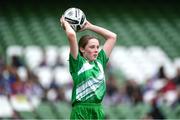 29 May 2024; Siun Cullinane of Scoil Mhuire, Moycullen, Galway, during the FAI Primary 5s Finals day at Aviva Stadium in Dublin. Photo by Stephen McCarthy/Sportsfile