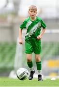 29 May 2024; Sean Heaney of St Joseph’s PS, Ballinrobe, Mayo, during the FAI Primary 5s Finals day at Aviva Stadium in Dublin. Photo by Stephen McCarthy/Sportsfile