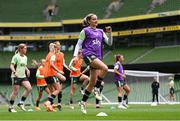 30 May 2024; Leanne Kiernan during a Republic of Ireland women's training session at Aviva Stadium in Dublin. Photo by Stephen McCarthy/Sportsfile