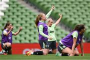 30 May 2024; Amber Barrett during a Republic of Ireland women's training session at Aviva Stadium in Dublin. Photo by Stephen McCarthy/Sportsfile