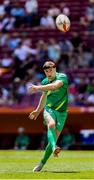 31 May 2024; Billy Dardis of Ireland kicks during the HSBC Men's SVNS 2024 Grand Finals Pool B match between Ireland and South Africa at Civitas Metropolitano Stadium in Madrid, Spain. Photo by Juan Gasparini/Sportsfile